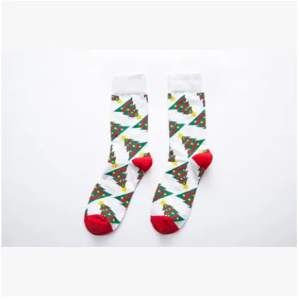 Модные рождественские носки для мужчин и женщин, стоимость доставки 0, подарок Санта-Клауса, детские рождественские носки, забавные носки - Цвет: Style 2