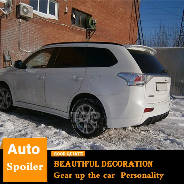 Спойлер для Mitsubishi Outlander 2014 2015 2016 2017 2018 ABS Материал заднее крыло автомобиля праймер