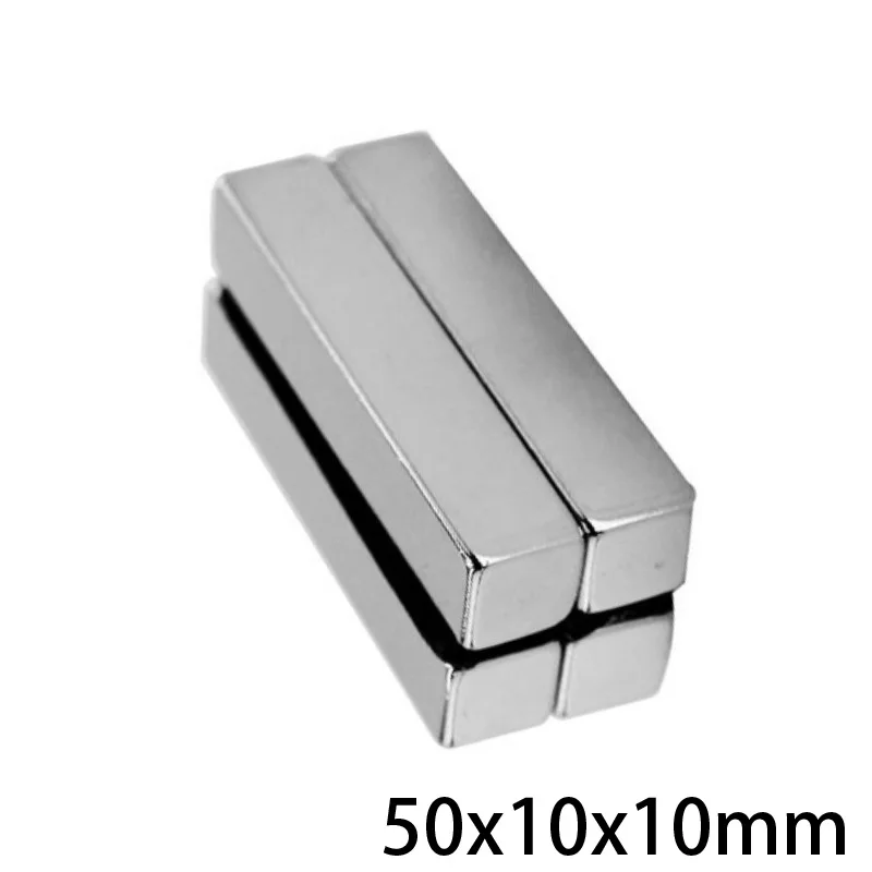 1/2/3/5/10 шт. 50x10x10 Сильный магнитный лист 50 мм * 10 постоянный неодимовый магнит