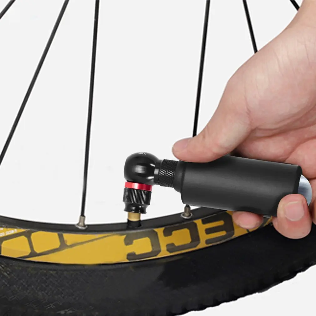 2 in 1 Mini Bike Pump CO2 Inflator Bicycle Tubeless Tire Repair Tool