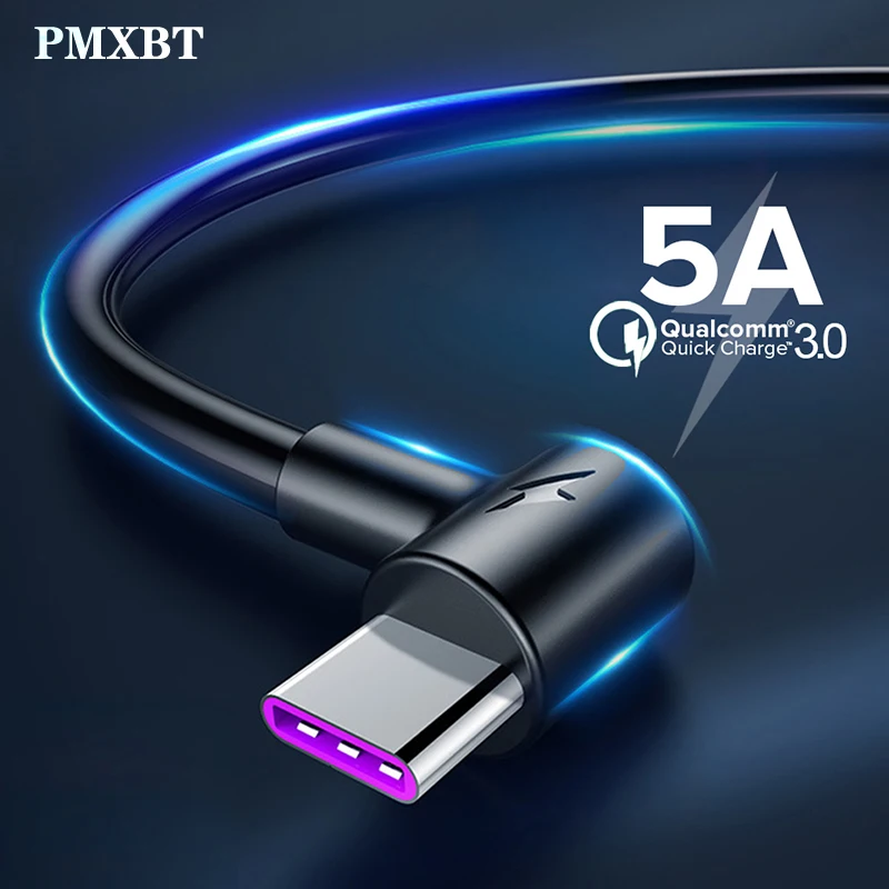 5А usb type C кабель для huawei mate 20 P30 P20 Pro мобильный провод для зарядного устройства USBC Быстрая зарядка Supercharge type-C USB C кабели