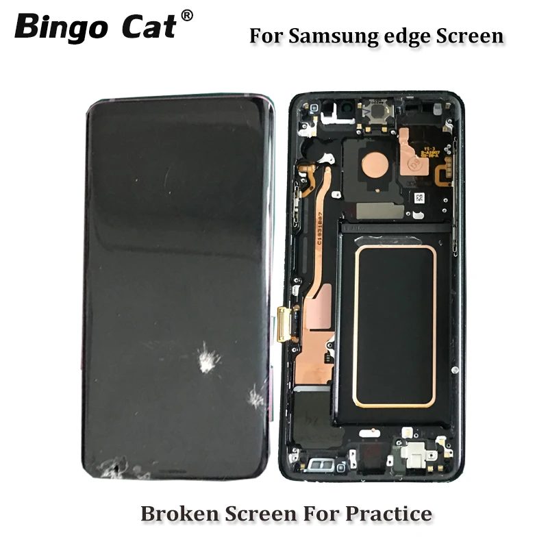 

Wholesale Defective Practice LCD Screen with Frame For Samsung Galaxy S6edge Plus G928 Separating and Laminating Practice