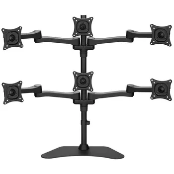 

Aluminum Alloy 13-24" 6 Screen LCD TV Mount Monitor Holder Table Stand Ball Joint Rotating Mount Bracket ML1006