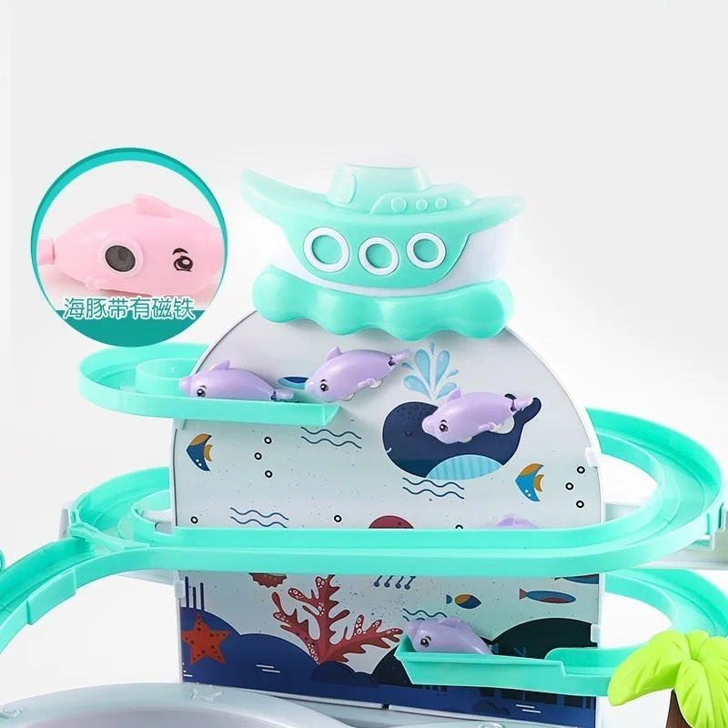 Модная обучающая модель для детей, игры в рыболовные игры, игрушки для улицы, подарки для детей, игрушки для рыбалки, Электрический водный цикл с музыкальным освещением