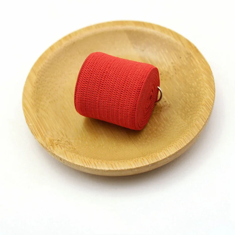 9Meters 25mm Crocheted Elastic Band Soft Skin Rubber Bands Underwear Pant Decor Elastic Webbings DIY Garment Sewing Accessories - Цвет: red