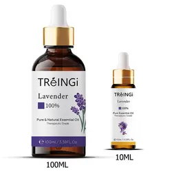 Pure Natural Lavender Essential Oil Diffuser Skin Care Massage Aromatic Oil Jasmine Rose Mint Frankincense Orange Lemon Rosemary