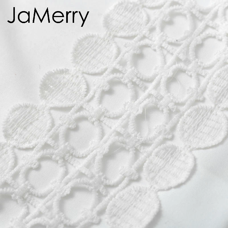 JaMerry винтажное элегантное Кружевное облегающее платье белый комплект из двух предметов, открытое осеннее платье, костюм зимний сексуальный для вечеринки, клуба, мини-платья