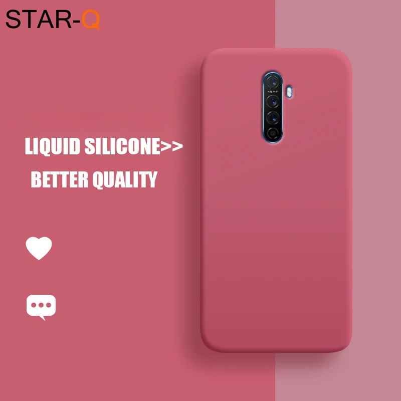 

liquid silicone phone case for oppo reno 2 z 2z 10x zoom ace a5 a9 2020 a11x realme x2 5 3 pro xt x lite f5 f9 a5s a3s cover