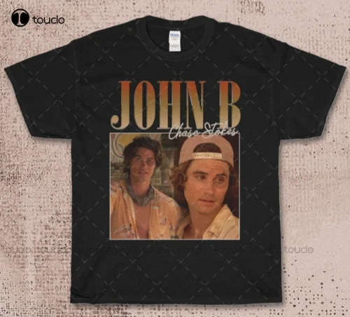 New John B Chase Pogue Life Fan T Shirt Black Tshirt Men