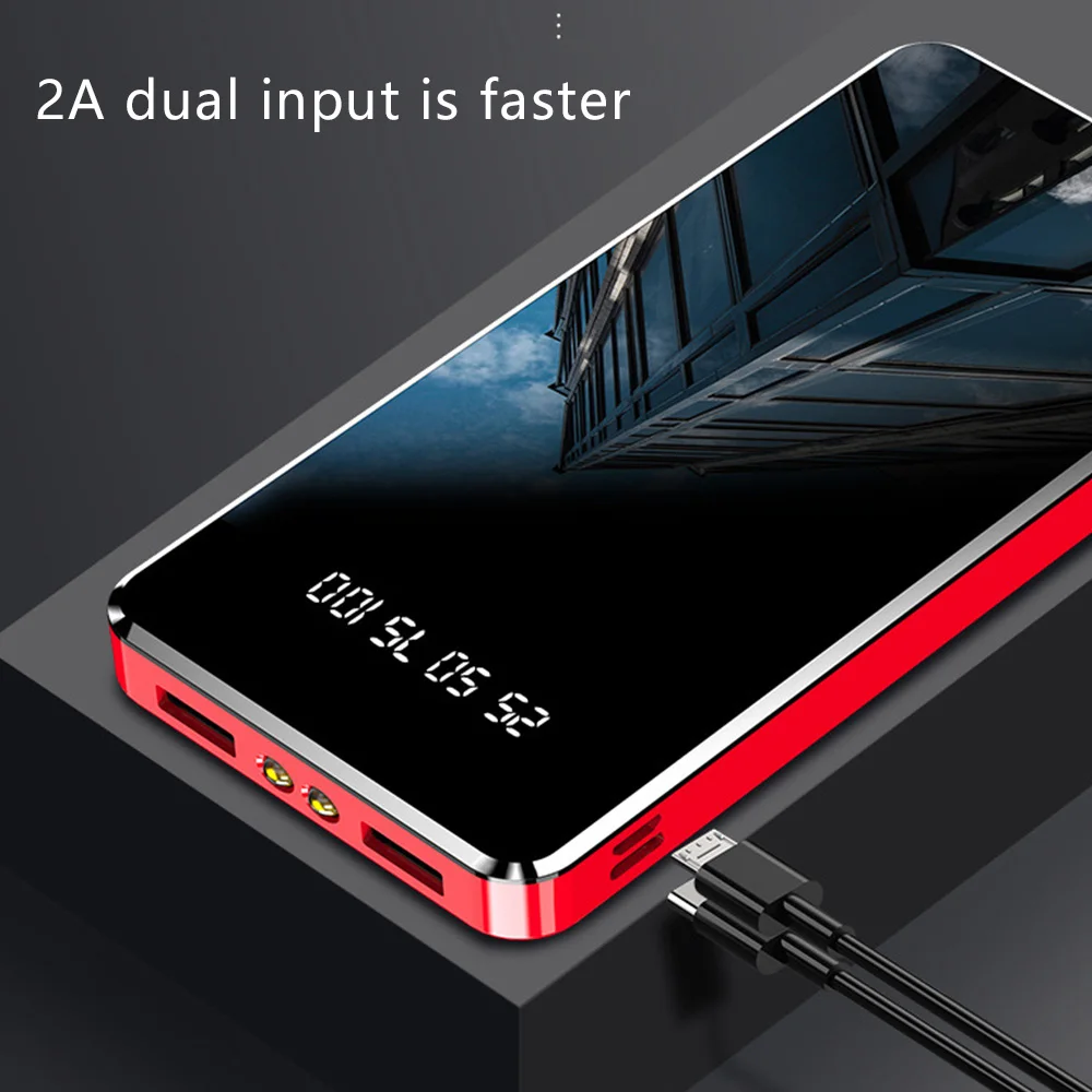 Mirror LED Digital Display 20000 mAh Power Bank Portable External Battery Charger 10000mAh Powerbank For iPhone 7 Samsung Xiaomi Mirror LED Digital Display 20000 mAh Power Bank Portable External Battery Charger 10000mAh Powerbank For iPhone 7 Samsung Xiaomi