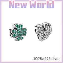 

100% S925 Pando Clover Charm Silver Crystal Beads are a perfect gift for women to send stylish custom jewelry to their girlfrien