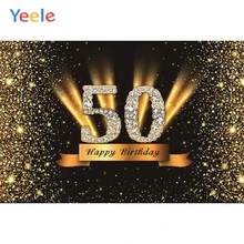 Yeele 50th 18 25 30 40 60 75 день рождения Золотой горошек портрет Золотой фотографии фон фото фон фотостудия