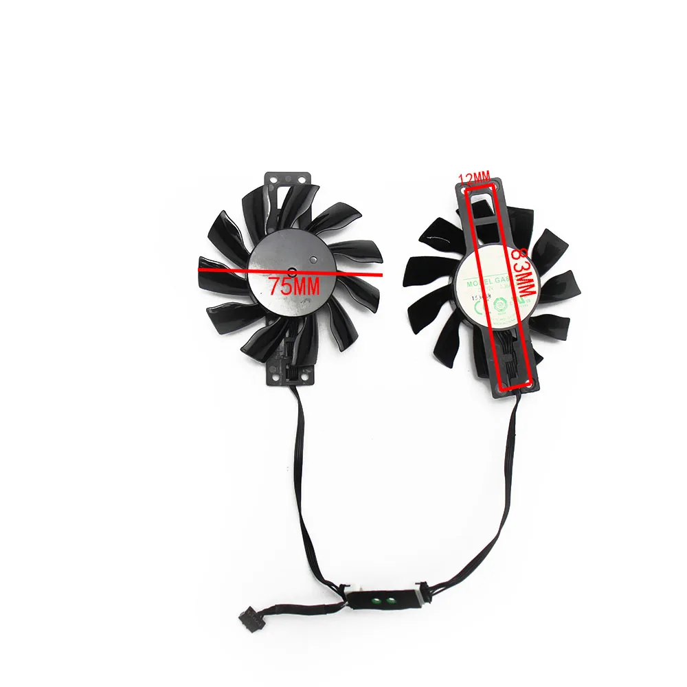 GA82S2H 12 В 0.35A 4Pin GTX950 кулер вентилятор Замена для Palit GeForce GTX 950 2GB StormX Dual Review вентилятор для видеокарты