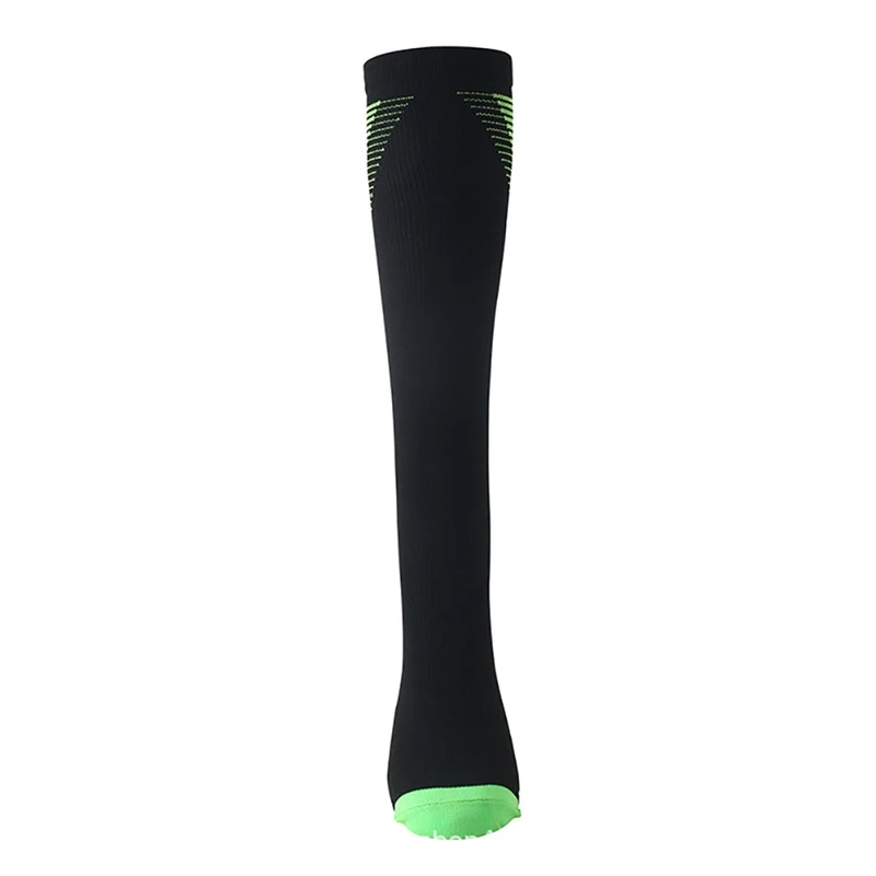 Men Women Knee High/Long Compression Socks Support Stretch Outdoor Running Snowboard Solid Color Long Socks 15-20 mmHg