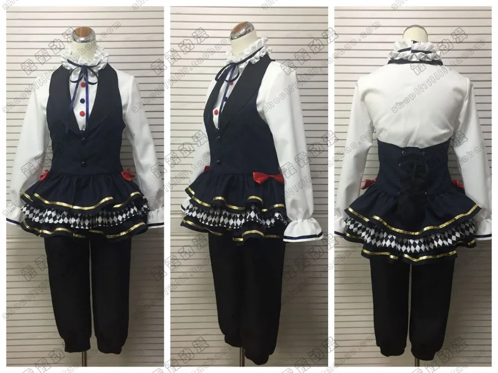 Аниме! Анимация Kisaragi Koi Uzuki Arata Satsuki Aoi готические униформы с готическими надписями карнавальный костюм на Хэллоуин