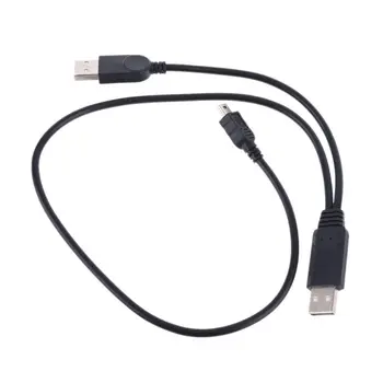 

USB to Mini USB Data Cable Adapter with Power Supply for External Hard Drives