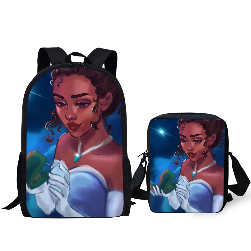 HaoYun 2 шт./компл. рюкзак Moana Vaiana принцесса шаблон детские школьные сумки мультфильм дизайн подростков книга-сумка Mochila рюкзак