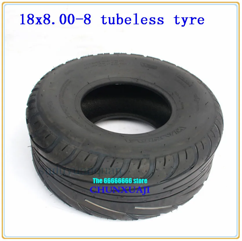 Модифицированные 18X8. 00-8 дюймов вакуумные шины 205/60-8 бескамерные покрышки для Harley электромобиля 8 дюймов ATV Go-kart утолщение дорожные шины