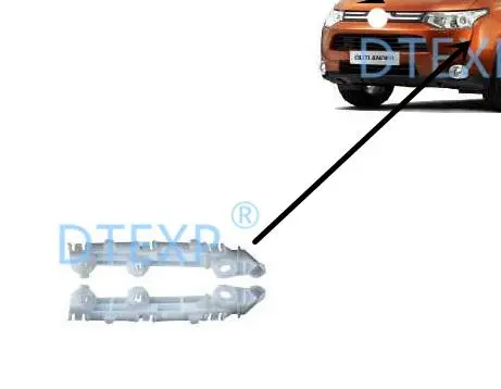 front bumper support 2013- крышка замка капота для outlander Поддержка переднего бампера для airtrek кронштейн заднего бампера пластиковая Опора пластиковая крышка - Цвет: front bumper support