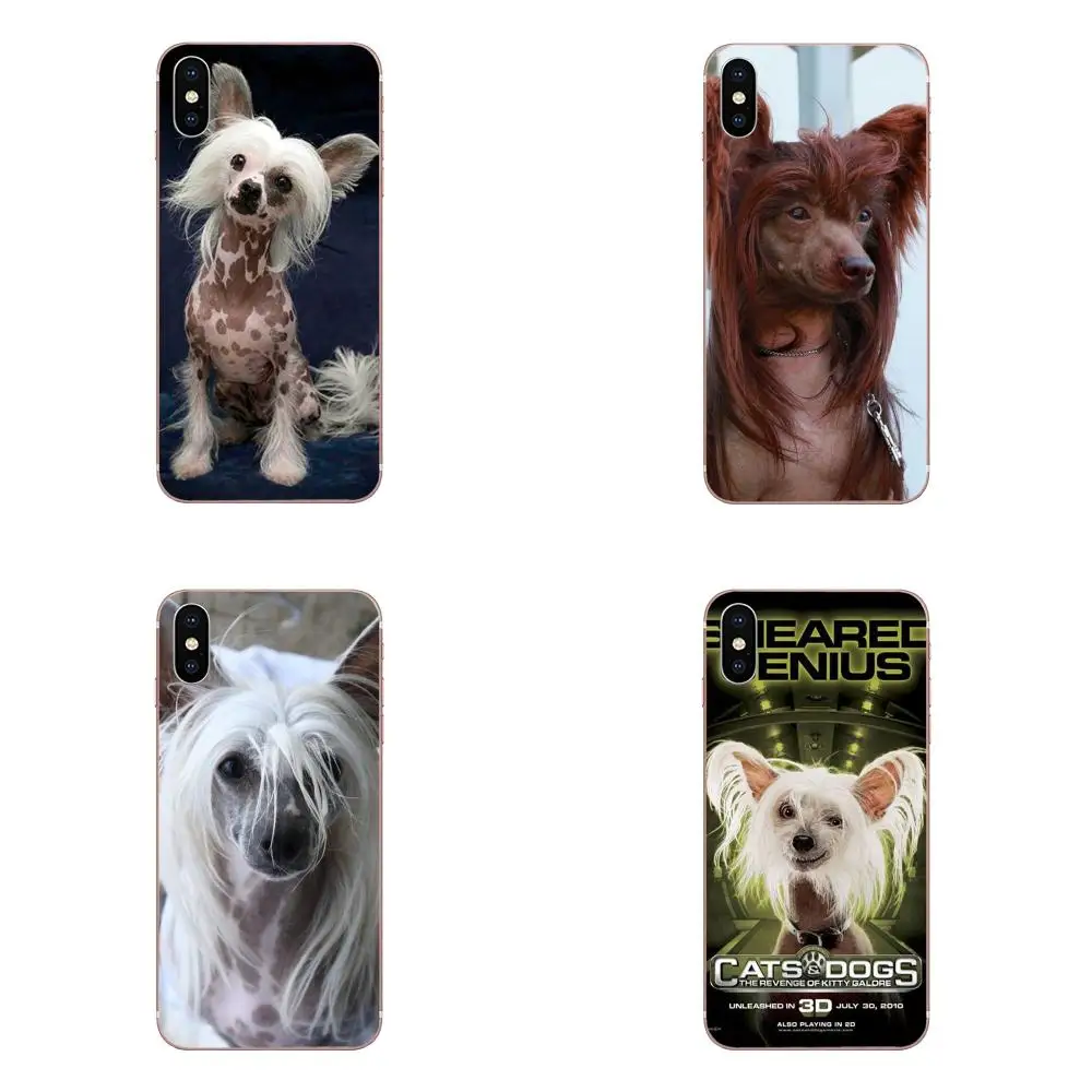 

Cute Dog Of Breed Chinese Crested Ultra Thin Cartoon Pattern Cell For Apple iPhone 4 4S 5 5C 5S SE 6 6S 7 8 Plus X XS Max XR