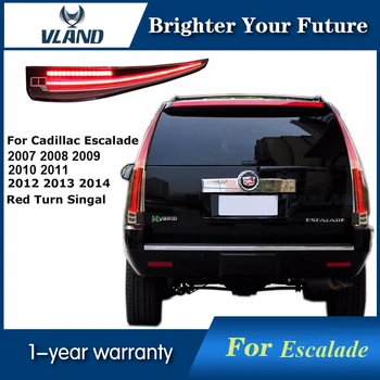 

Vland LED Tail Lights Fits Cadillac Escalade ESV 2007-14 LED TailLight Assembly Rear Lamp with Red Turn light