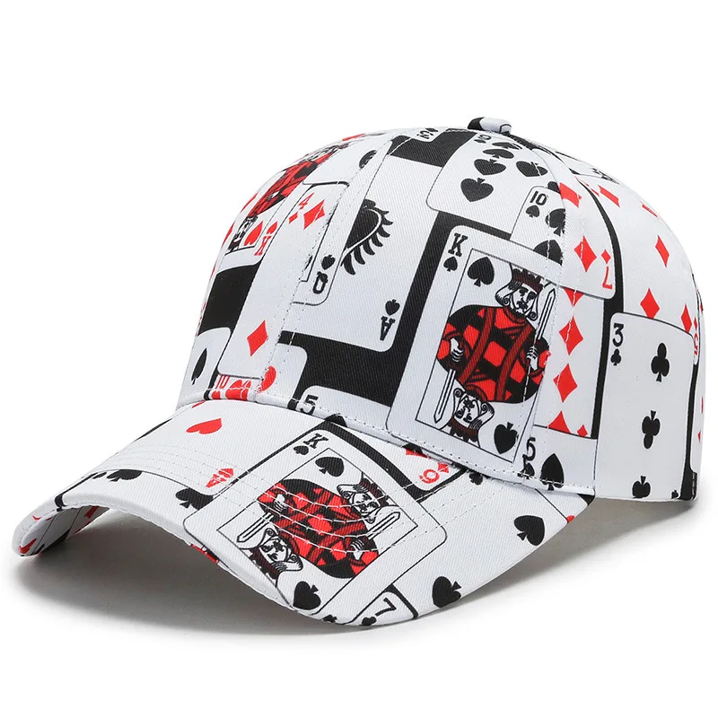 Baseball-Caps Snapback Cap Poker-Letters Hip-Hop-Caps Hat Fashion Sport Women Print Cotton