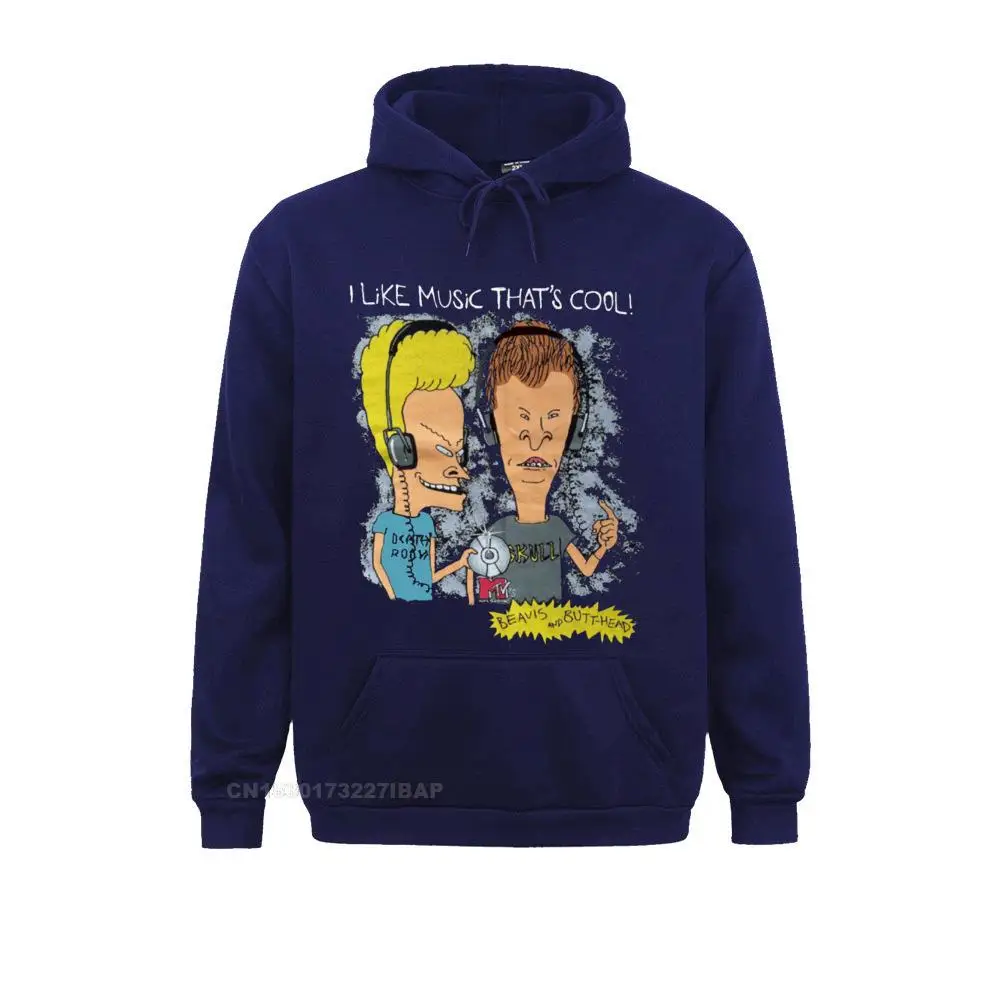 Beavis And Butthead Hoodie Cotton Long Sleeve Awesome MensHooded Pullover Fashion Large Size Funny Camisas Hombre Pullover