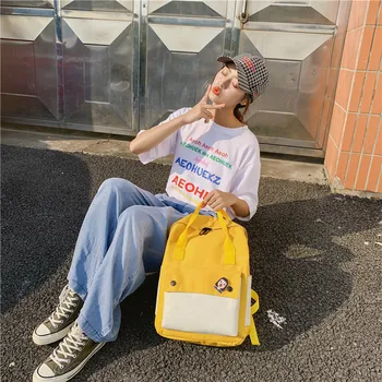 

2020 new women's backpack, casual and versatile ladies backpack, fashionable canvas ladies backpack