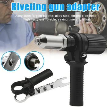 

Alloy Steel Black Electric Riveting Adapter with 2.4/3.2/4.0/4.8mm Diameter Rivet Head for Electric Drill Dropshipping
