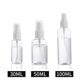 

1Pcs Transparent Empty Spray Bottles 30ml/50ml/100ml Plastic Mini Refillable Container Empty Cosmetic Containers