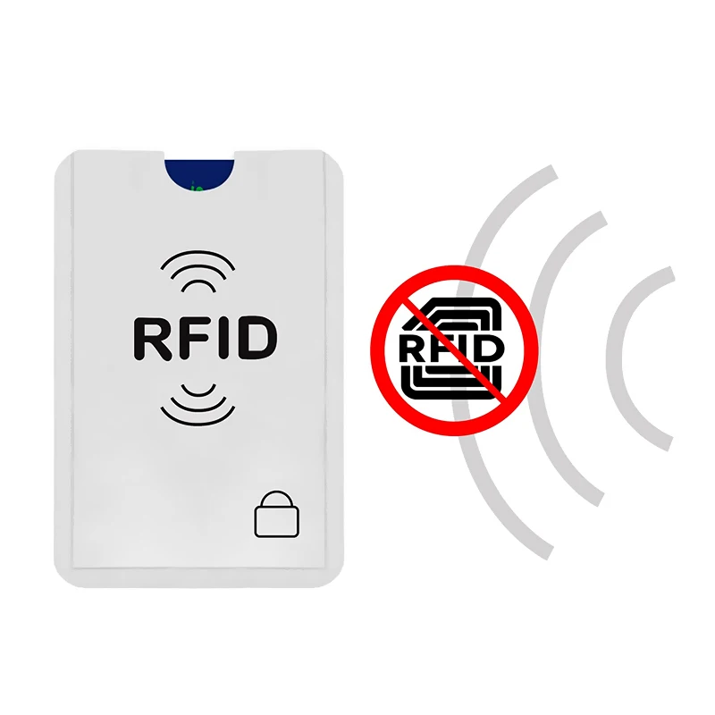 10Pcs/Lot Anti Theft Bank Credit Card Protector NFC RFID Blocking Cardholder Wallet Cover Aluminium Foil ID Business Card Case