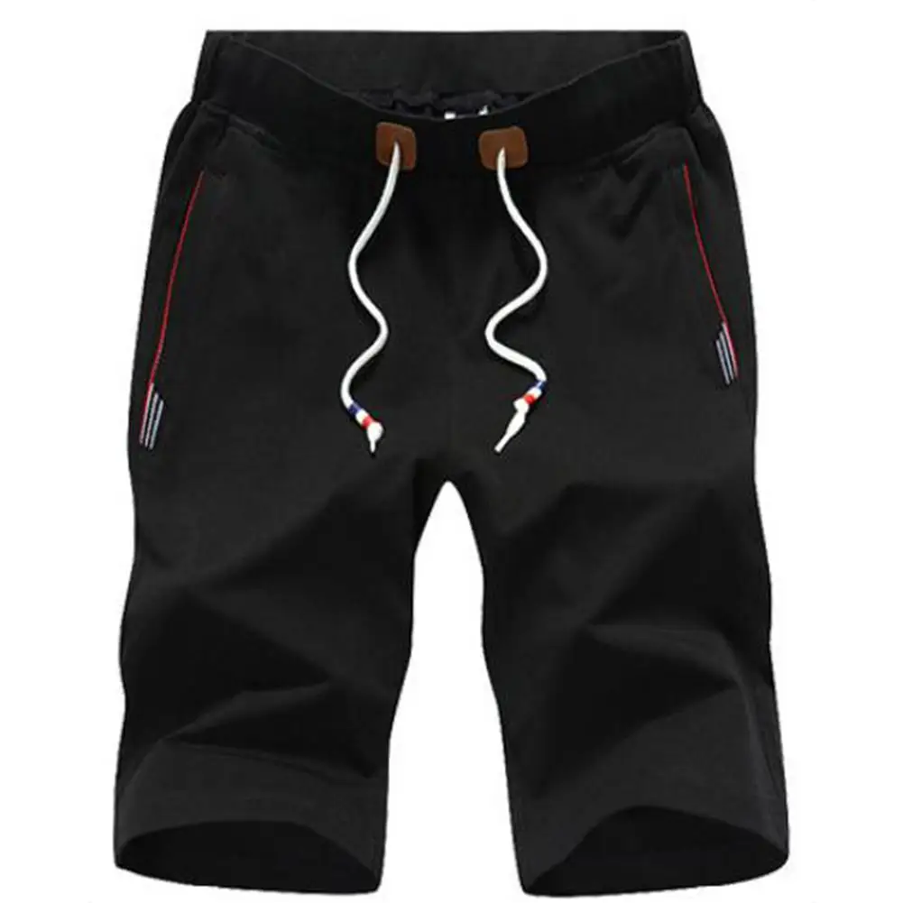 Yiwa мужские шорты средней длины летние мягкие быстросохнущие универсальные дышащие шорты прямая труба мужская одежда