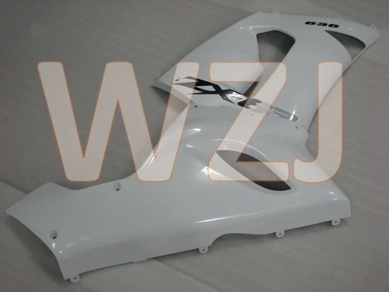 ZX6r 636 2005 тела Наборы ниндзя ZX-6r 2006 БЕЛЫЙ Пластик Обтекатели для Кавасаки ZX6r 2005-2006 мотоцикл обтекатель