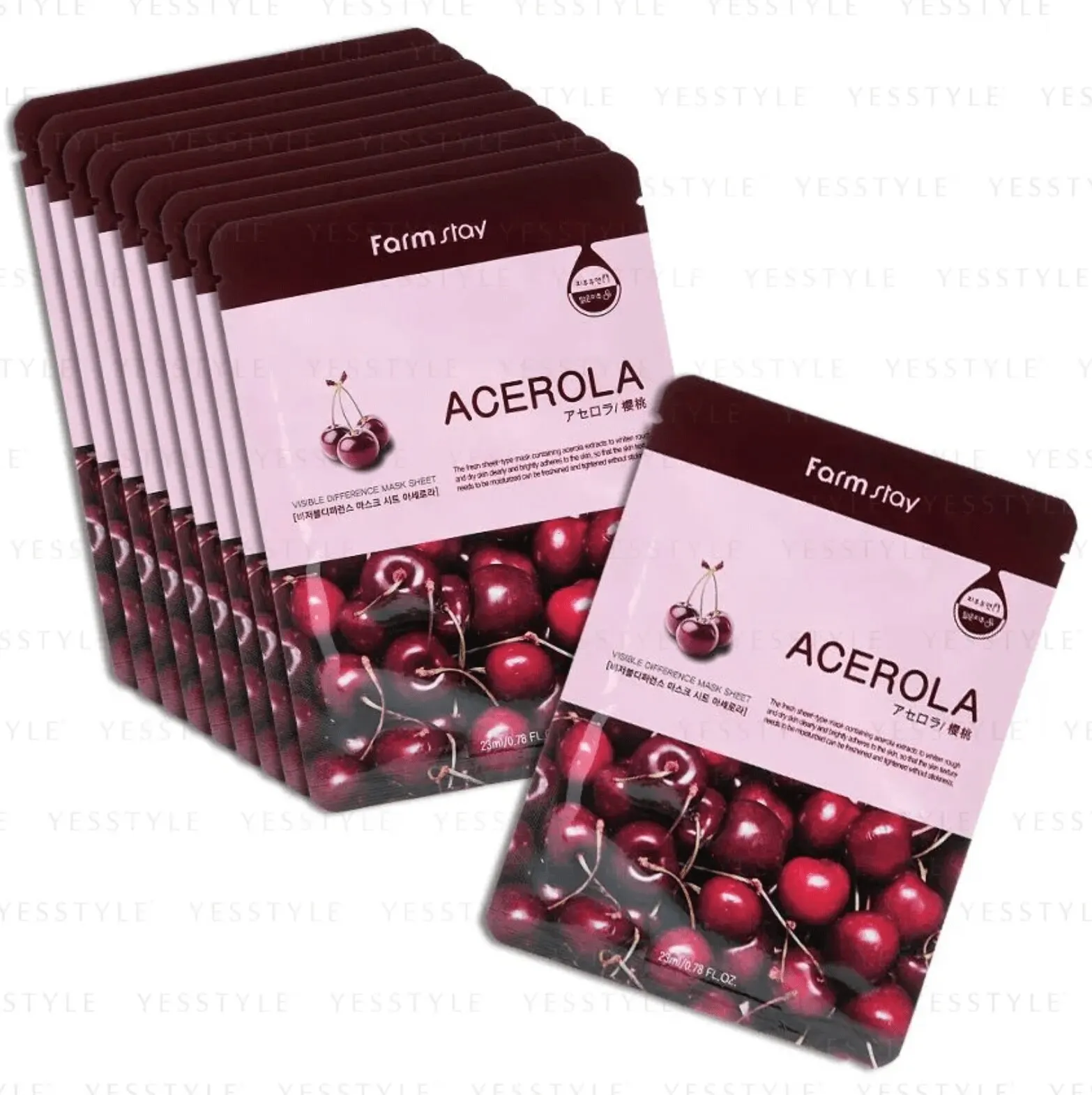 Тканевая маска FarmStay Visible Difference Mask Sheet Acerola 23 мл 10шт |