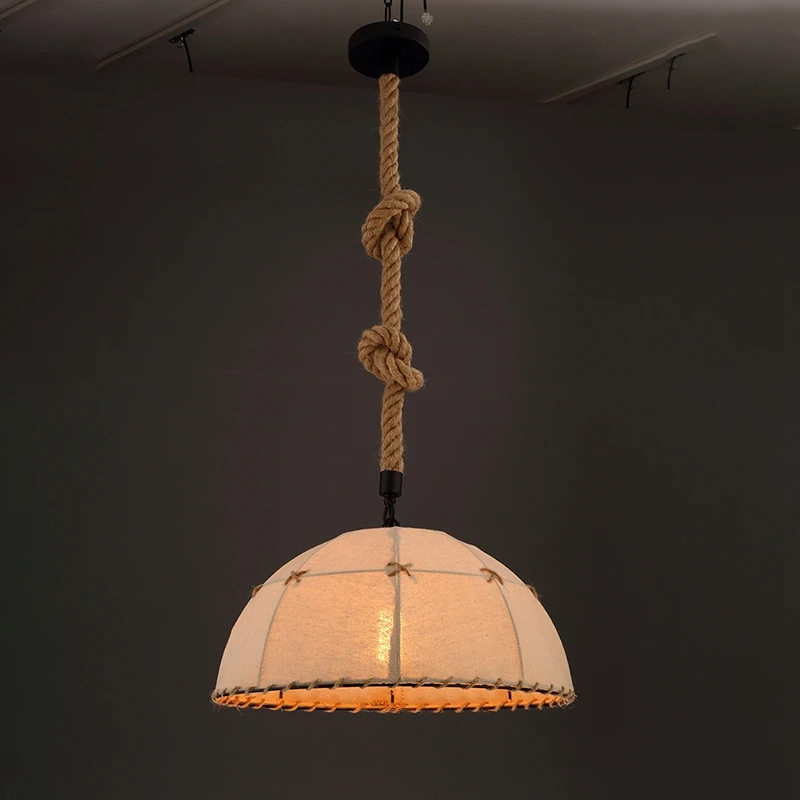 

Top-Vintage Twine Chandelier Retro Industrial Retro Lamp Base Attic Lamp Bedroom Restaurant Cafe Bar Chandelier