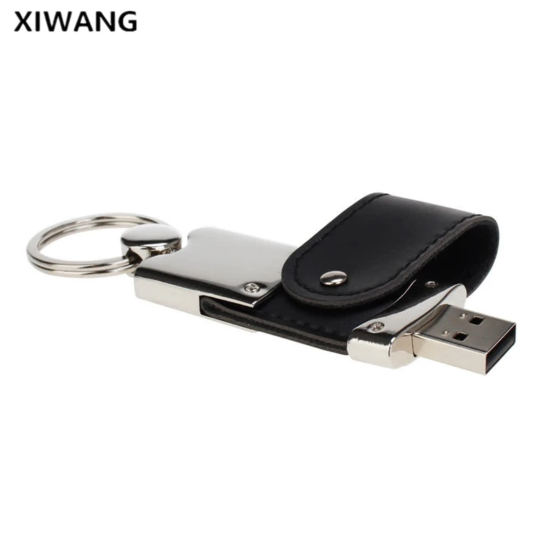 Металлическая кожа USB 2,0 usb флеш-накопитель 4 ГБ 8 ГБ флеш-накопитель 16 ГБ флеш-накопитель 32 Гб 64 ГБ бизнес 128 ГБ usb карта памяти Пользовательский логотип подарок