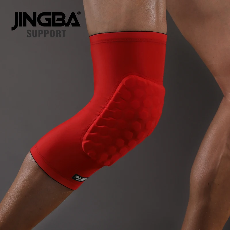 JINGBA podpora 1ks voštinová ochranný mechanismus basketbal koleno vycpávky podpora odbíjená koleno ortéza podpora sportovní koleno ochránce