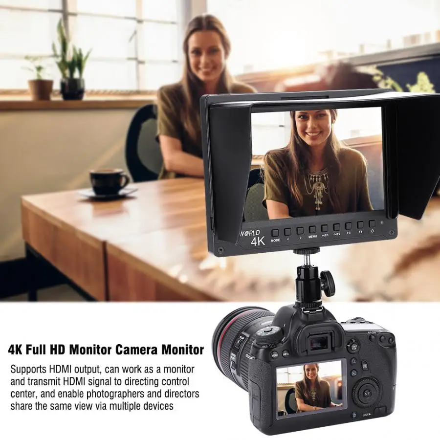 Feelworld A737 легкий 7 дюймов ips экран 4 к Full HD монитор камеры монитор для DSLR камеры s фотографии монитор