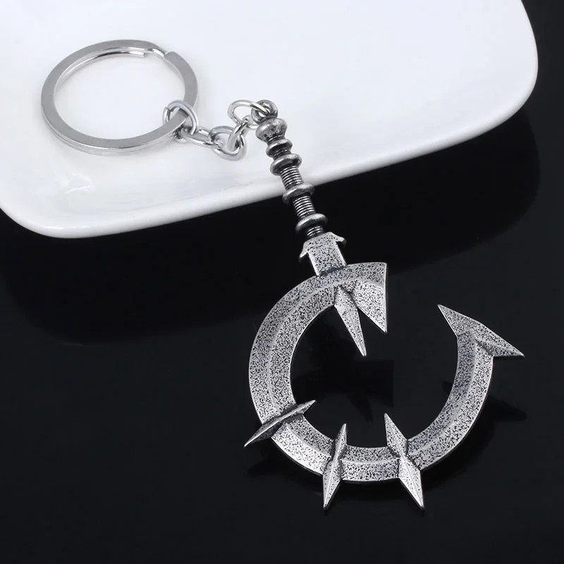 

Game Dark Souls Notched Whip Keychain Solaire Of Astora Sun Pendant Key Chain for Women Men Car Keyring Jewelry