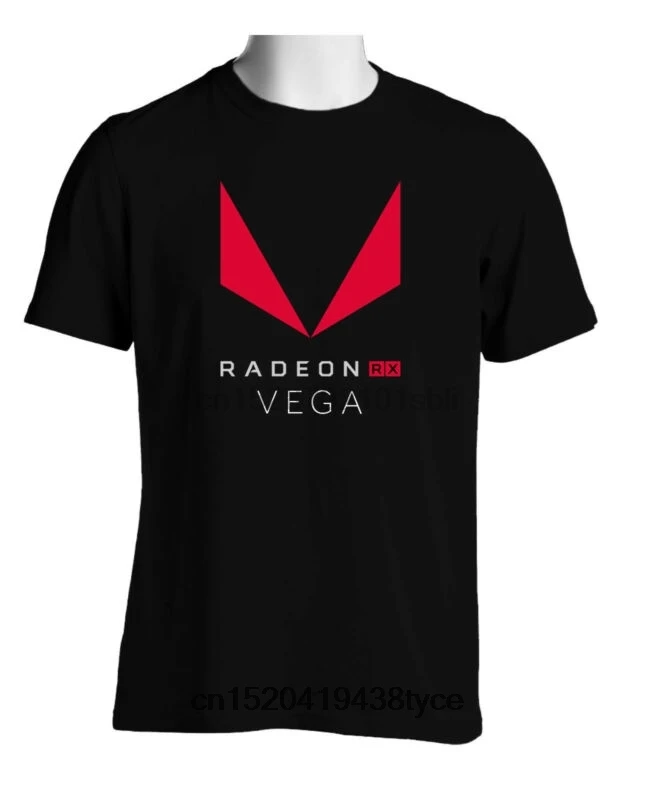 Горячая Распродажа Мужская футболка AMD Radeon RX Vega Processors черная для мужчин размер S