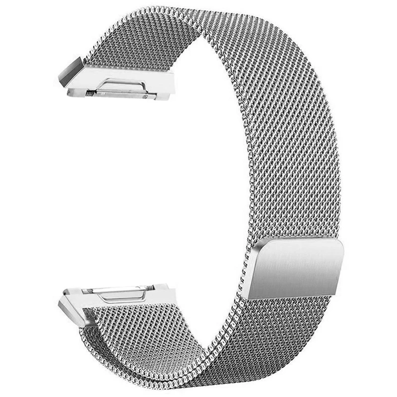 Для Fitbit Ionic Bands большой сменный магнитный ремешок из нержавеющей стали ремешок: