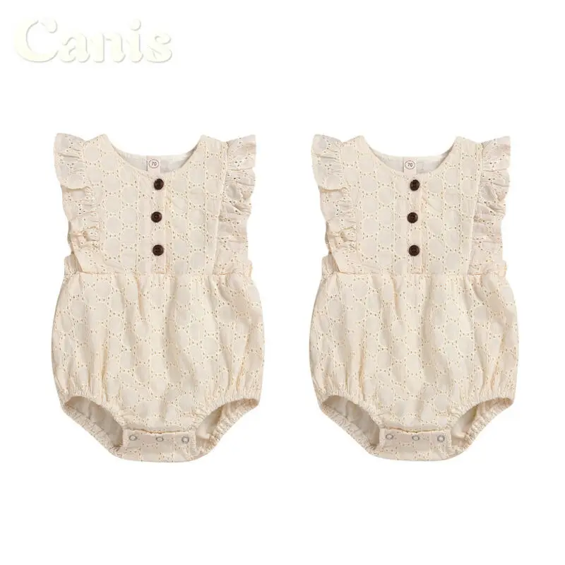 

0-24M Newborn Solid Cotton Romper Girls Baby Infant Toddler Romper Jumpsuit Sunsuit Summer Baby Girl Outfits