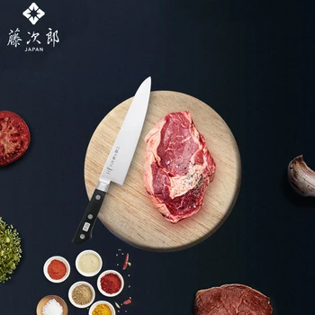 

TOJIRO Knife Kitchen Cobalt Alloy Professional Japanese Gyuto Chef Knife Forged Meat Cleaver Cutter Santoku Knife Cooking Tool