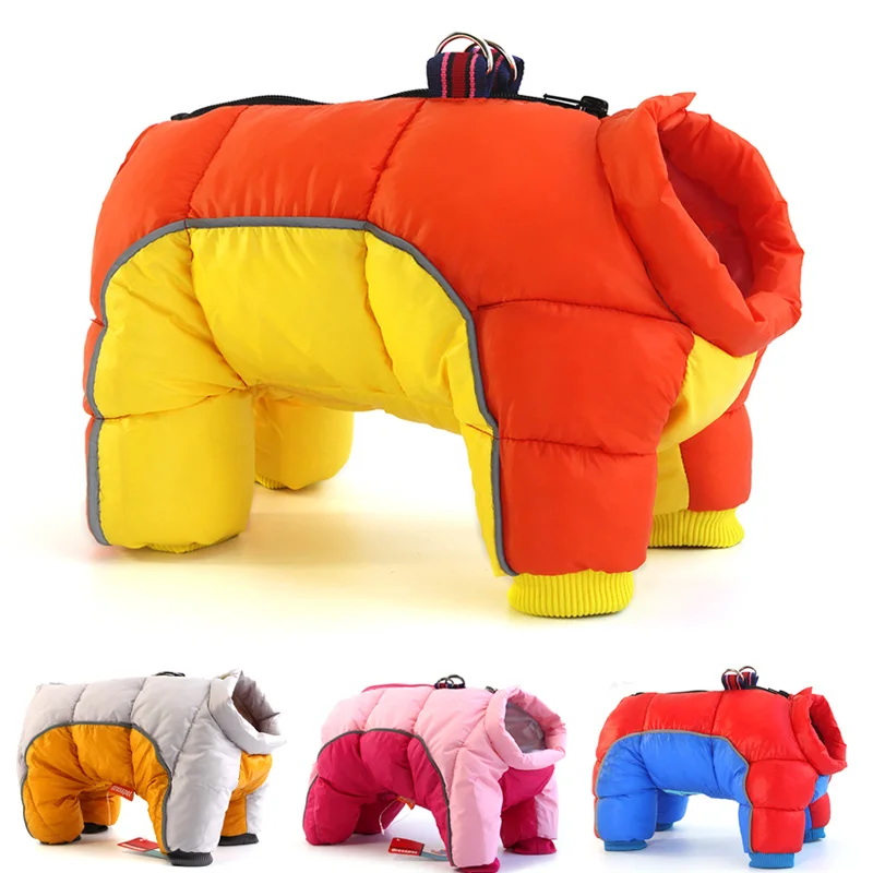 Winter Pet Dog Clothes For Small Dogs Warm Reflective Puppy Clothing French Bulldog Costume Medium Coat Chihuahua Jacket | Дом и сад