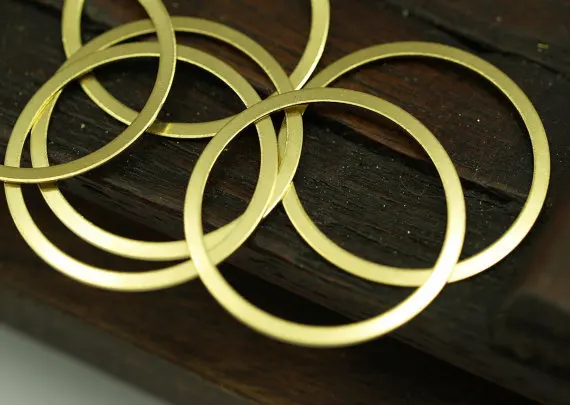 

100 pcs Antique brass connector rings (25 mm) brs 450