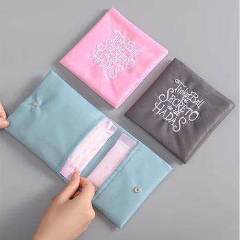 

DINIWELL Storage Cotton Sanitary Napkin Bag for Women Organizer Portable Embroidery Sanitary Pad Storage Organizer Pouch Holder