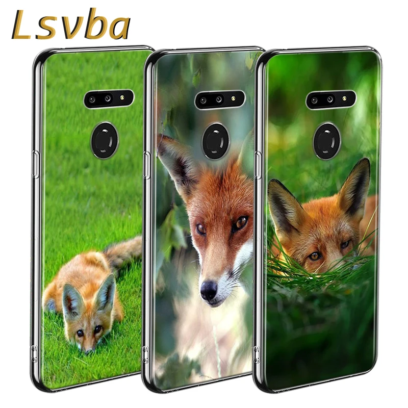 

lovely Animal Fox Style for LG W20 W10 V50S V50 V40 V30 K50S K40S K30 K20 Q60 Q8 Q7 Q6 G8 G7 G6 ThinQ Phone Case