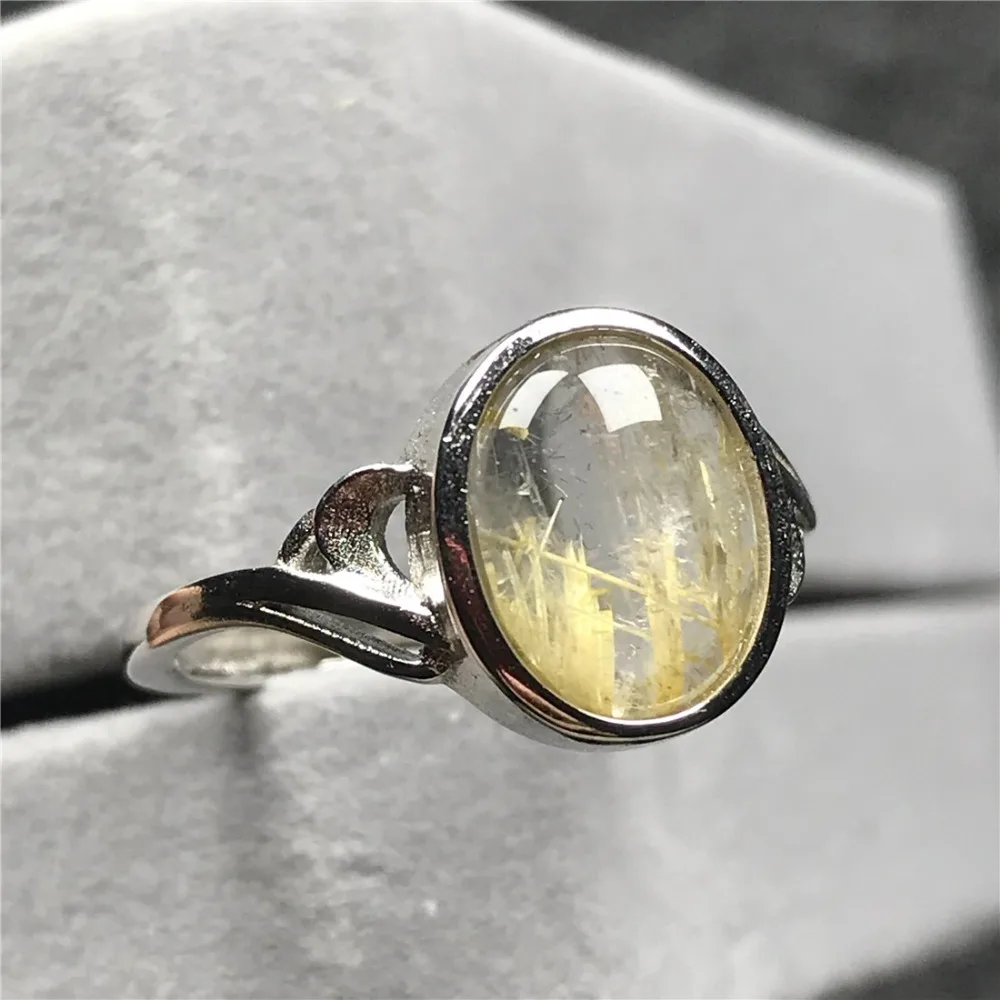 Gold Rutilated Quartz Ring (117)