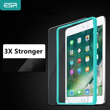 

Screen Protector for iPad 2017/Air/Air 2/Pro 9.7, ESR Triple Strength Tempered Glass Film with Free Applicator for iPad 9.7 2018