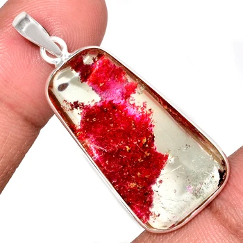 

Genuine LODOLITE Pendant 925 Sterling Silver, Total Length : 46.3 mm, AP6978